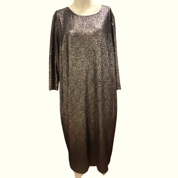 Lane Bryant Dresses & Skirts - Lane Bryant Black and Silver Dress size 18/20
